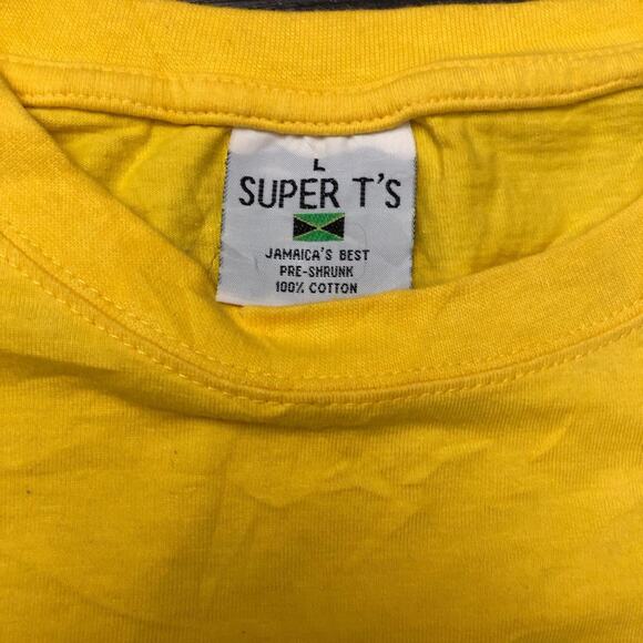 Yellow ‘No Problem’ Jamaican Flag Graphic Tee - Picture 5 of 5